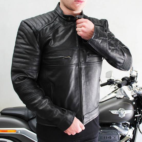 JR Botany Vintage Leather Jacket black