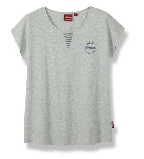 Women's Circle Diamante T-Shirt, Gray